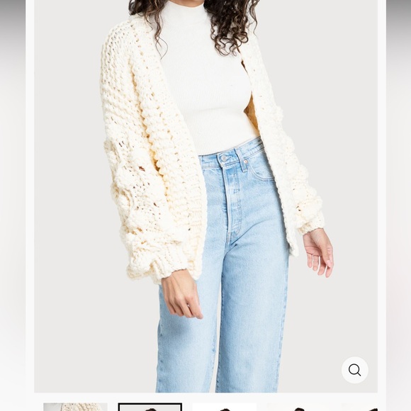 NWT Saachi Knit Cardigan with Bauble Sleeves - Picture 5 of 9